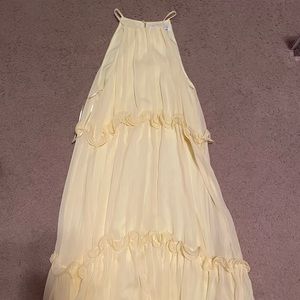 Long Yellow Sun Dress